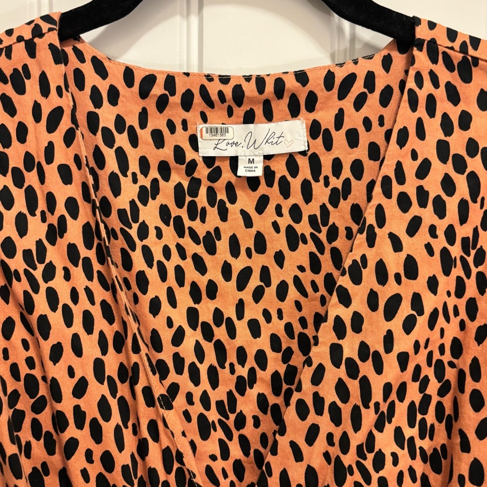 Love, Whit by Whitney Port - Dotted Puffed Sleeve Dress - Picture 2 of 6